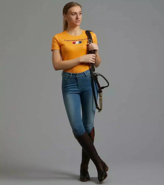 Premier Equine Chiaro Ladies Cotton Riding T-Shirt by Premier Equine at  Try A Bit