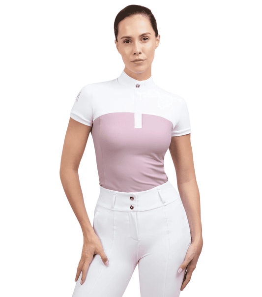 Maximilian Equestrian Era Short Sleeve Show Shirt Mauve by Maximilian Equestrian at Try a Bit