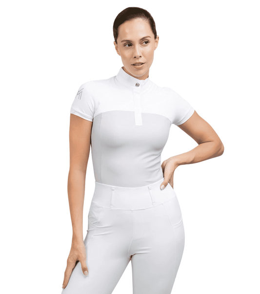 Maximilian Equestrian Era Short Sleeve Show Shirt Glacier by Maximilian Equestrian at Try a Bit