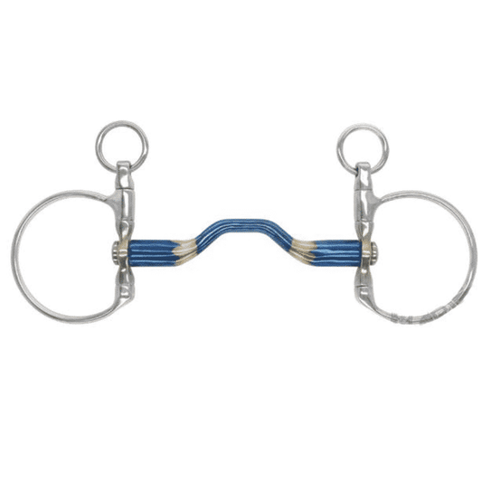 Bomber DC Dressage Happy Tongue Swivel (Titanium) by Bombers Bits at Try a Bit