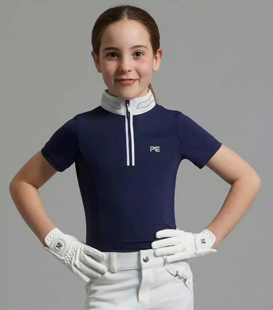 Premier Equine Maria Girls Diamanté Show Shirt by Premier Equine at Try a Bit