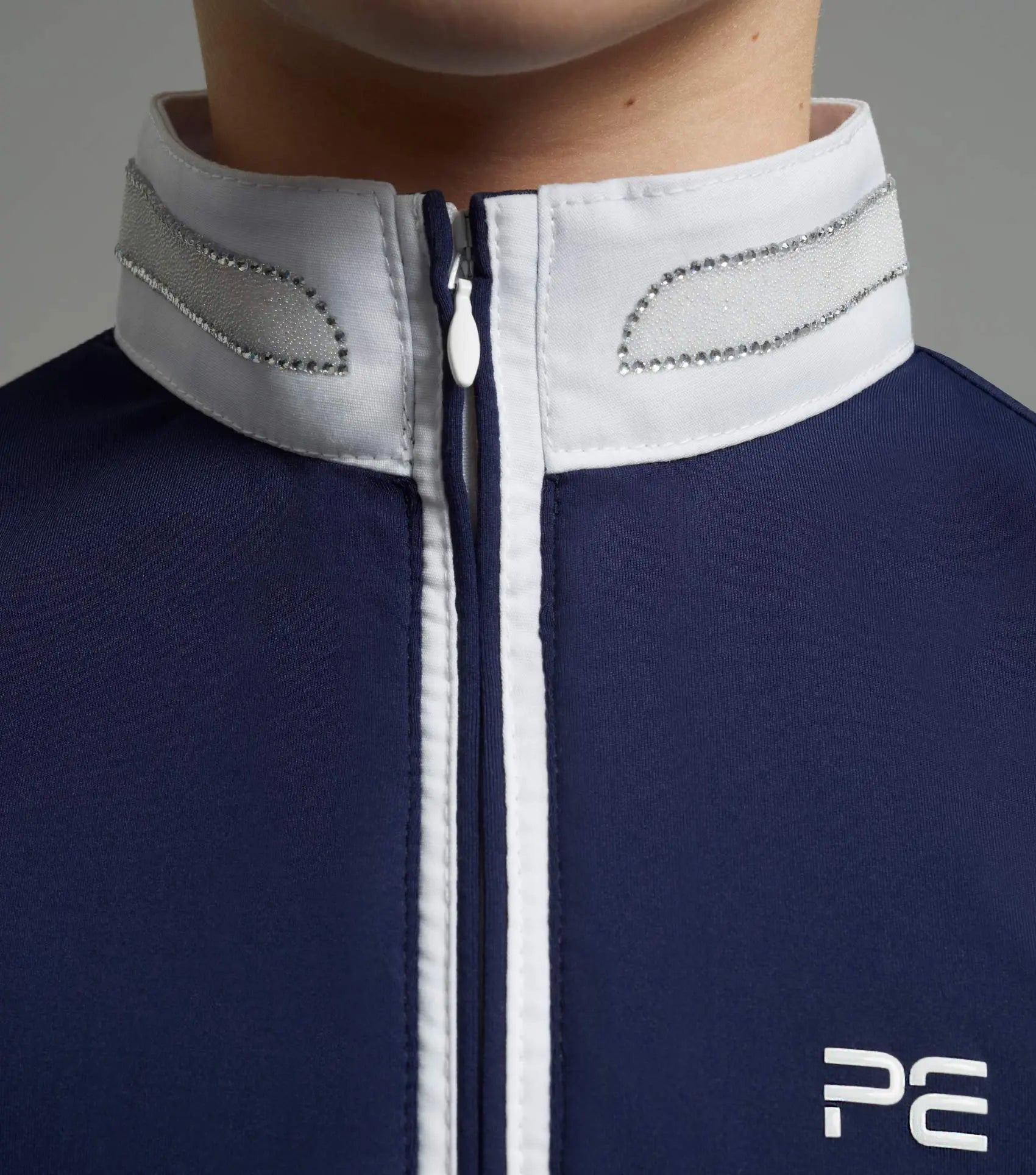 Premier Equine Maria Girls Diamanté Show Shirt by Premier Equine at Try A Bit
