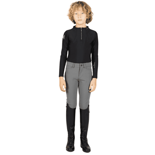 Maximilian Equestrian YR Performance Breeches (Grey) by Maximilian Equestrian at Try a Bit