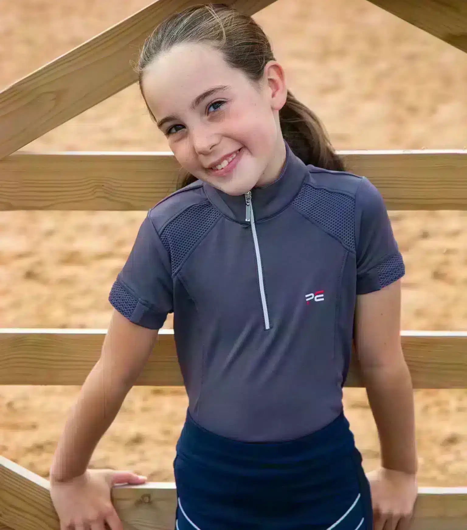 Premier Equine Mini Remisa Girl's Technical Short Sleeve Riding Top by Premier Equine at Try a Bit