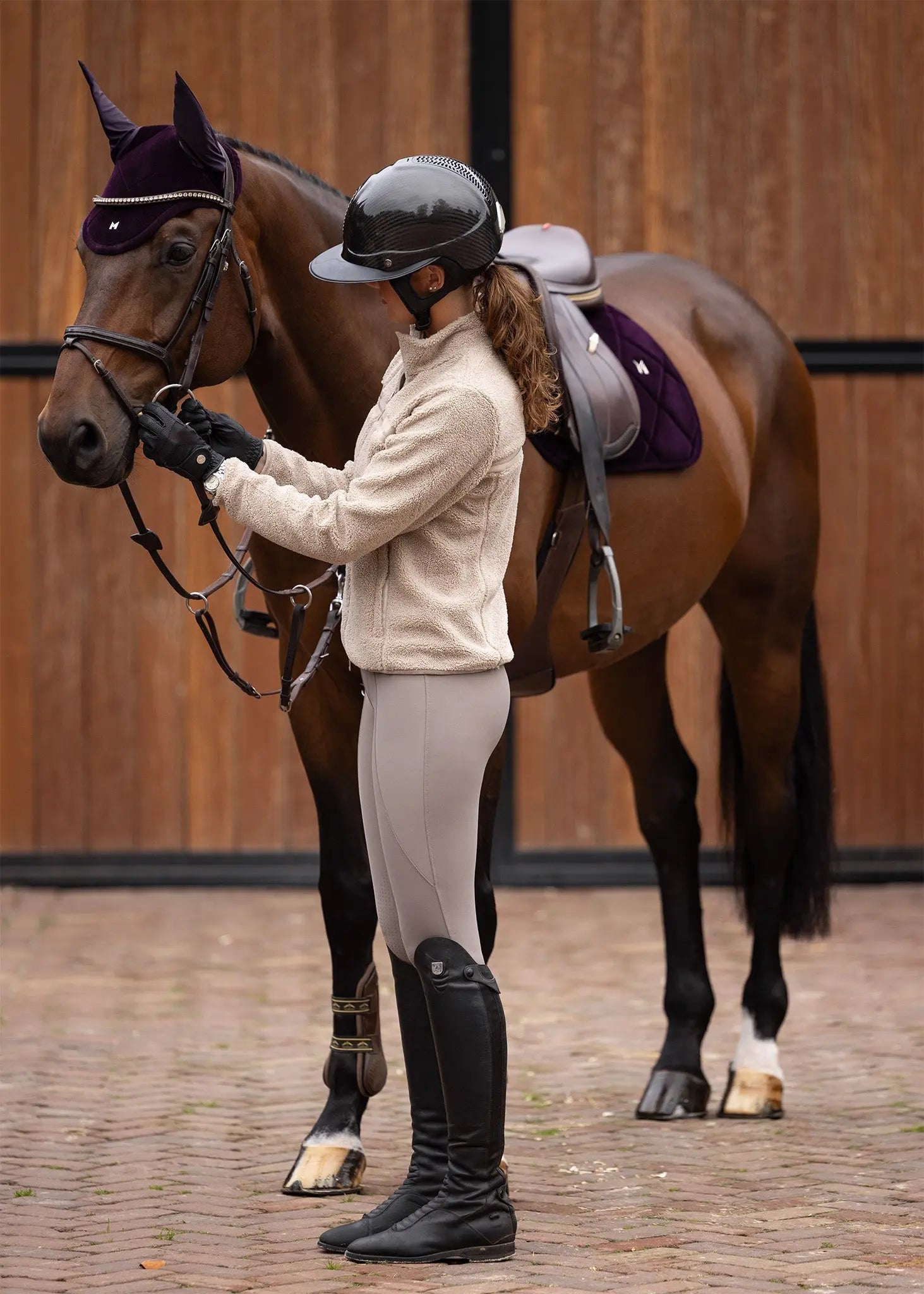 Velvet Jumping Saddle Pad (Amethyst) by Maximilian Equestrian at  Try A Bit