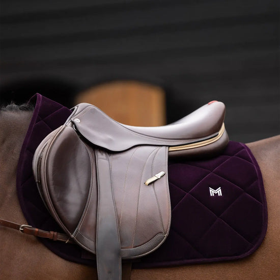 Velvet Jumping Saddle Pad (Amethyst) by Maximilian Equestrian at  Try A Bit