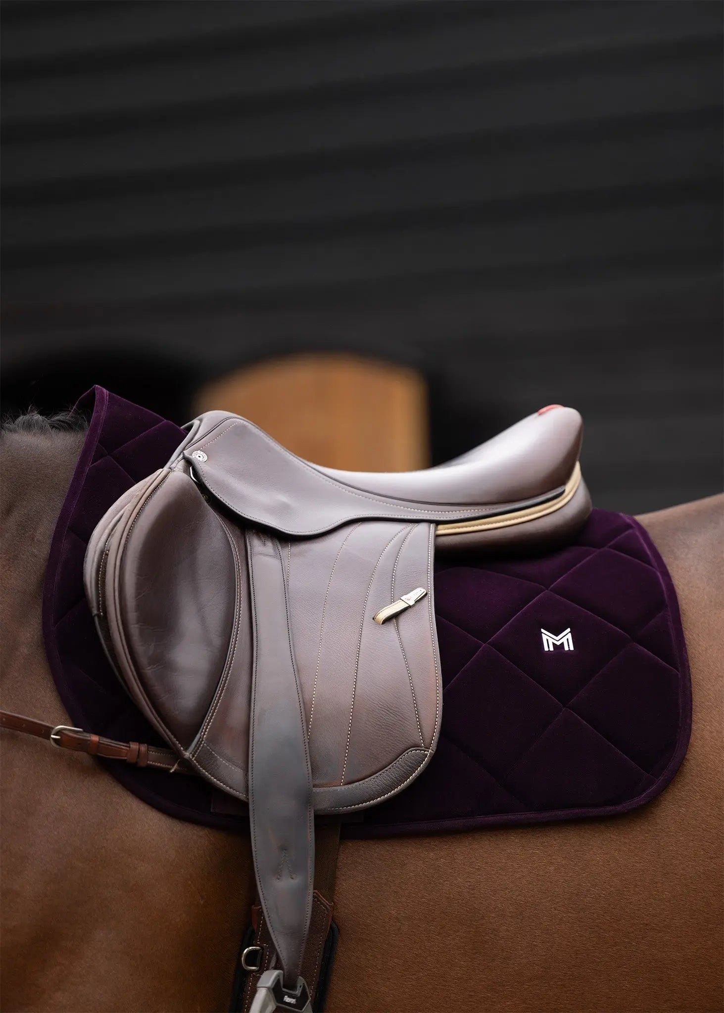Velvet Jumping Saddle Pad (Amethyst) by Maximilian Equestrian at  Try A Bit