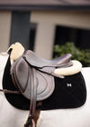 Velvet Jumping Saddle Pad (Black) by Maximilian Equestrian at  Try A Bit