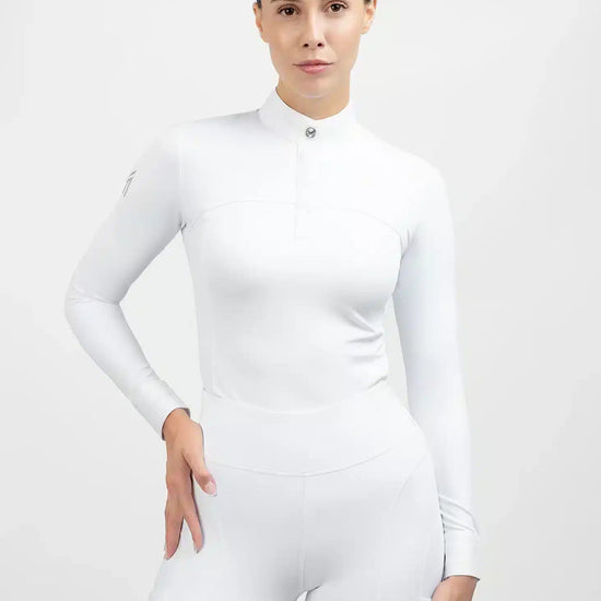 Maximilian Equestrian Era Long Sleeve Show Shirt White by Maximilian Equestrian at  Try a Bit