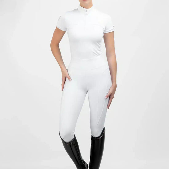 Maximilian Equestrian Era Short Sleeve Show Shirt White by Maximilian Equestrian at  Try a Bit