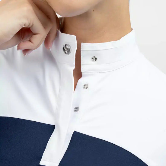Maximilian Equestrian Era Long Sleeve Show Shirt Navy by Maximilian Equestrian at  Try a Bit