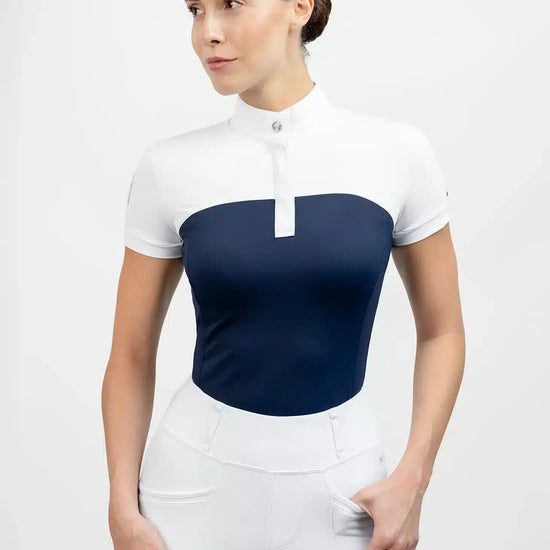 Maximilian Equestrian Era Short Sleeve Show Shirt Navy by Maximilian Equestrian at  Try a Bit