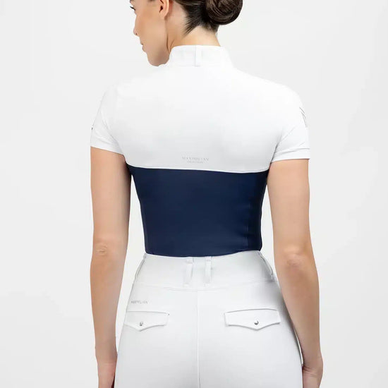 Maximilian Equestrian Era Short Sleeve Show Shirt Navy by Maximilian Equestrian at  Try a Bit