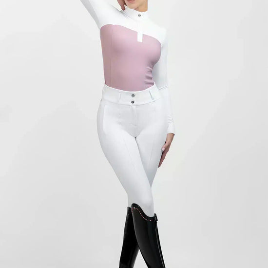 Maximilian Equestrian Era Long Sleeve Show Shirt Mauve by Maximilian Equestrian at  Try a Bit