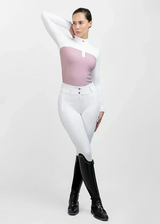Maximilian Equestrian Era Long Sleeve Show Shirt Mauve by Maximilian Equestrian at  Try a Bit
