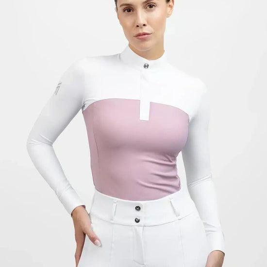 Maximilian Equestrian Era Long Sleeve Show Shirt Mauve by Maximilian Equestrian at  Try a Bit