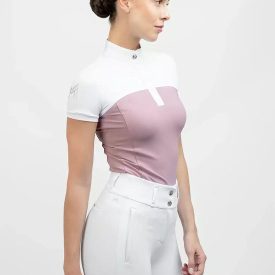 Maximilian Equestrian Era Short Sleeve Show Shirt Mauve by Maximilian Equestrian at  Try a Bit