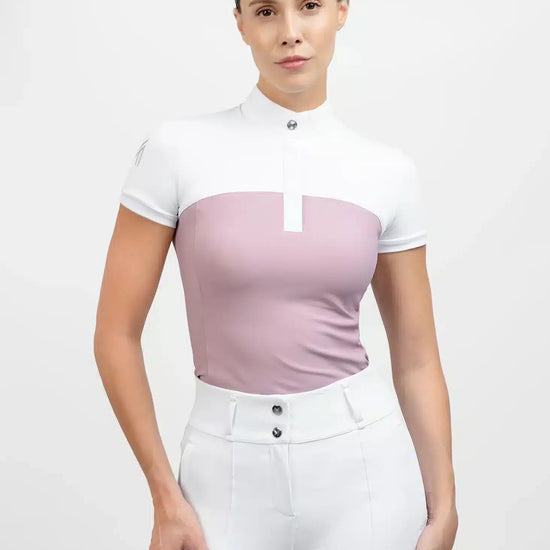 Maximilian Equestrian Era Short Sleeve Show Shirt Mauve by Maximilian Equestrian at  Try a Bit