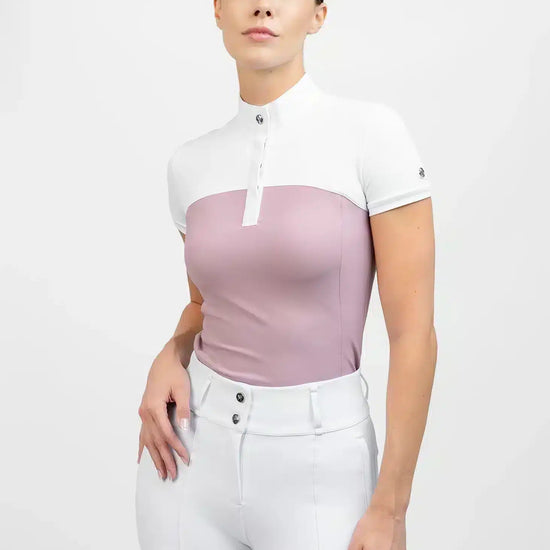 Maximilian Equestrian Era Short Sleeve Show Shirt Mauve by Maximilian Equestrian at  Try a Bit
