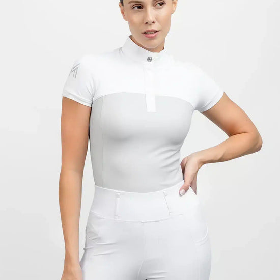 Maximilian Equestrian Era Short Sleeve Show Shirt Glacier by Maximilian Equestrian at  Try a Bit