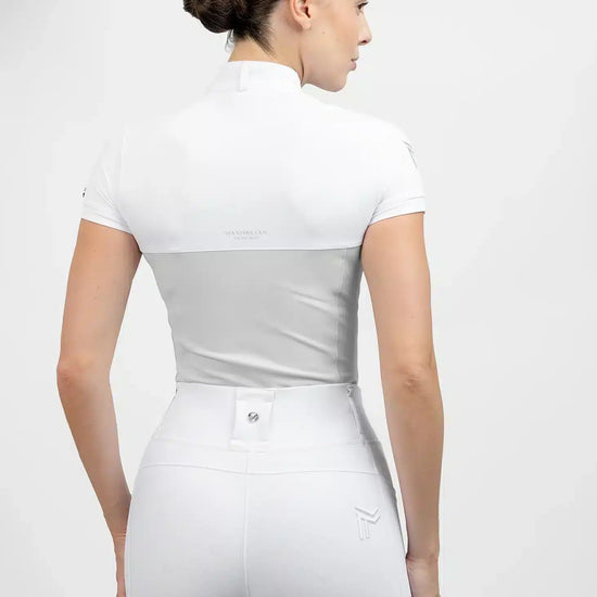 Maximilian Equestrian Era Short Sleeve Show Shirt Glacier by Maximilian Equestrian at  Try a Bit