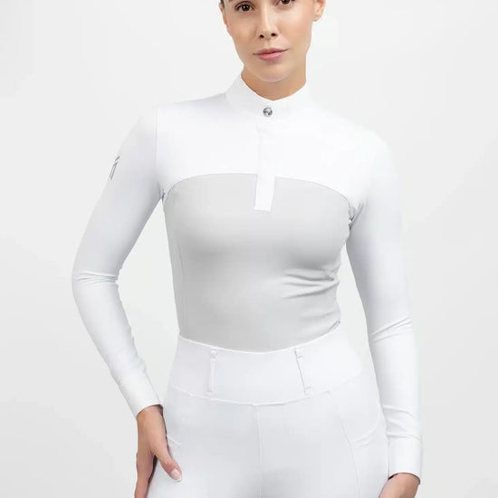 Maximilian Equestrian Era Long Sleeve Show Shirt Grey by Maximilian Equestrian at  Try a Bit