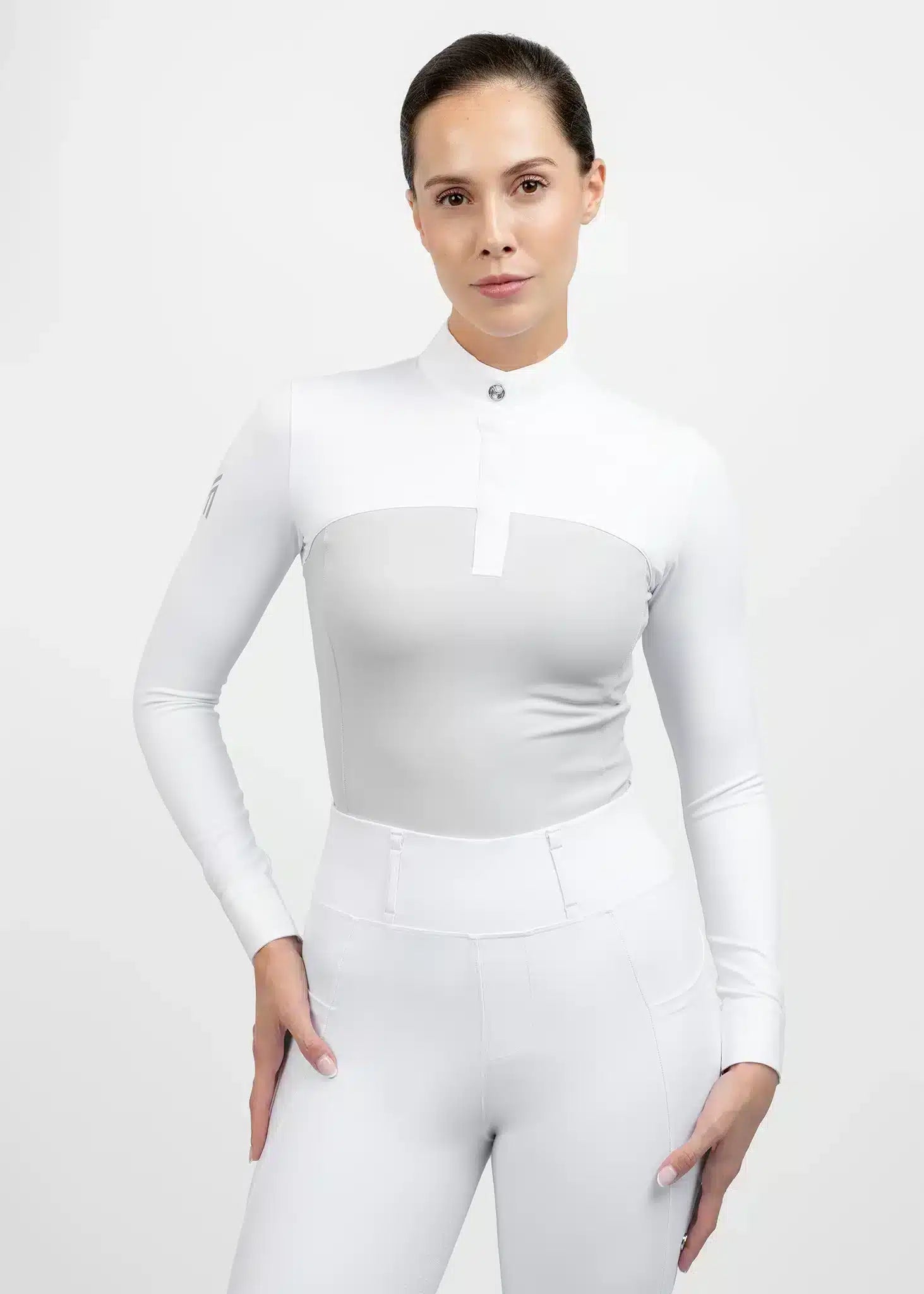 Maximilian Equestrian Era Long Sleeve Show Shirt Grey by Maximilian Equestrian at  Try a Bit