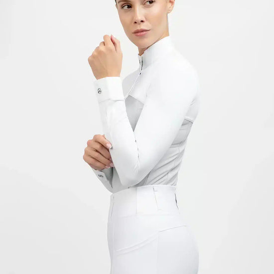 Maximilian Equestrian Era Long Sleeve Show Shirt Grey by Maximilian Equestrian at  Try a Bit