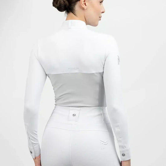 Maximilian Equestrian Era Long Sleeve Show Shirt Grey by Maximilian Equestrian at  Try a Bit