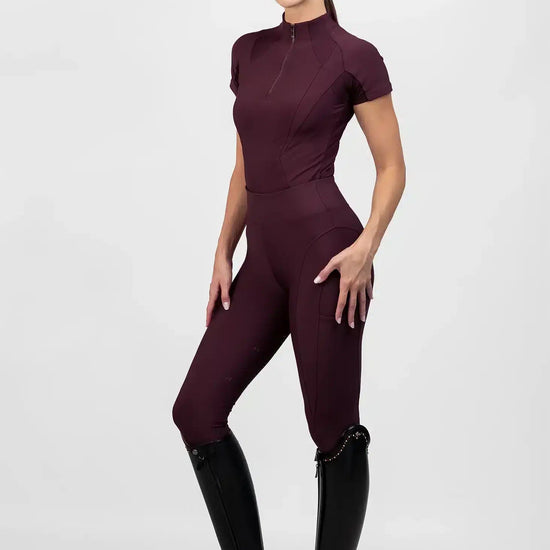 Maximilian Equestrian Frame Short Sleeve Base Layer - Performance Riding Top by Maximilian Equestrian at  Try a Bit