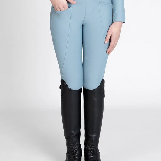 Maximilian Equestrian YR Pro Riding Leggings (Aqua) by Maximilian Equestrian at  Try a Bit