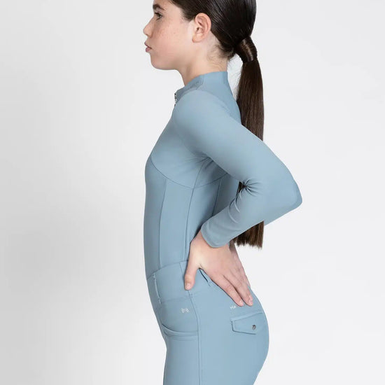 Maximilian Equestrian YR Long Sleeve Base Layer (Aqua) by Maximilian Equestrian at  Try a Bit