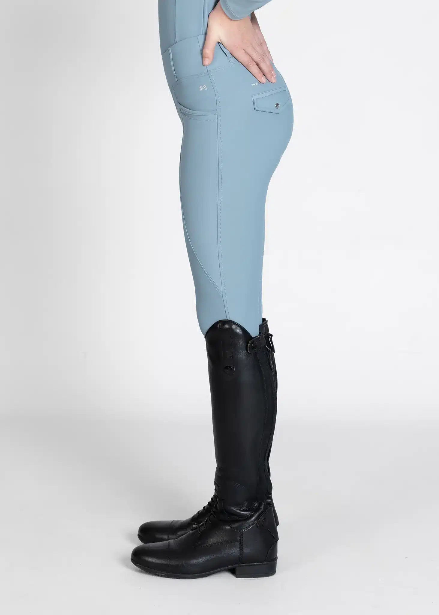 Maximilian Equestrian YR Pro Riding Leggings (Aqua) by Maximilian Equestrian at  Try a Bit
