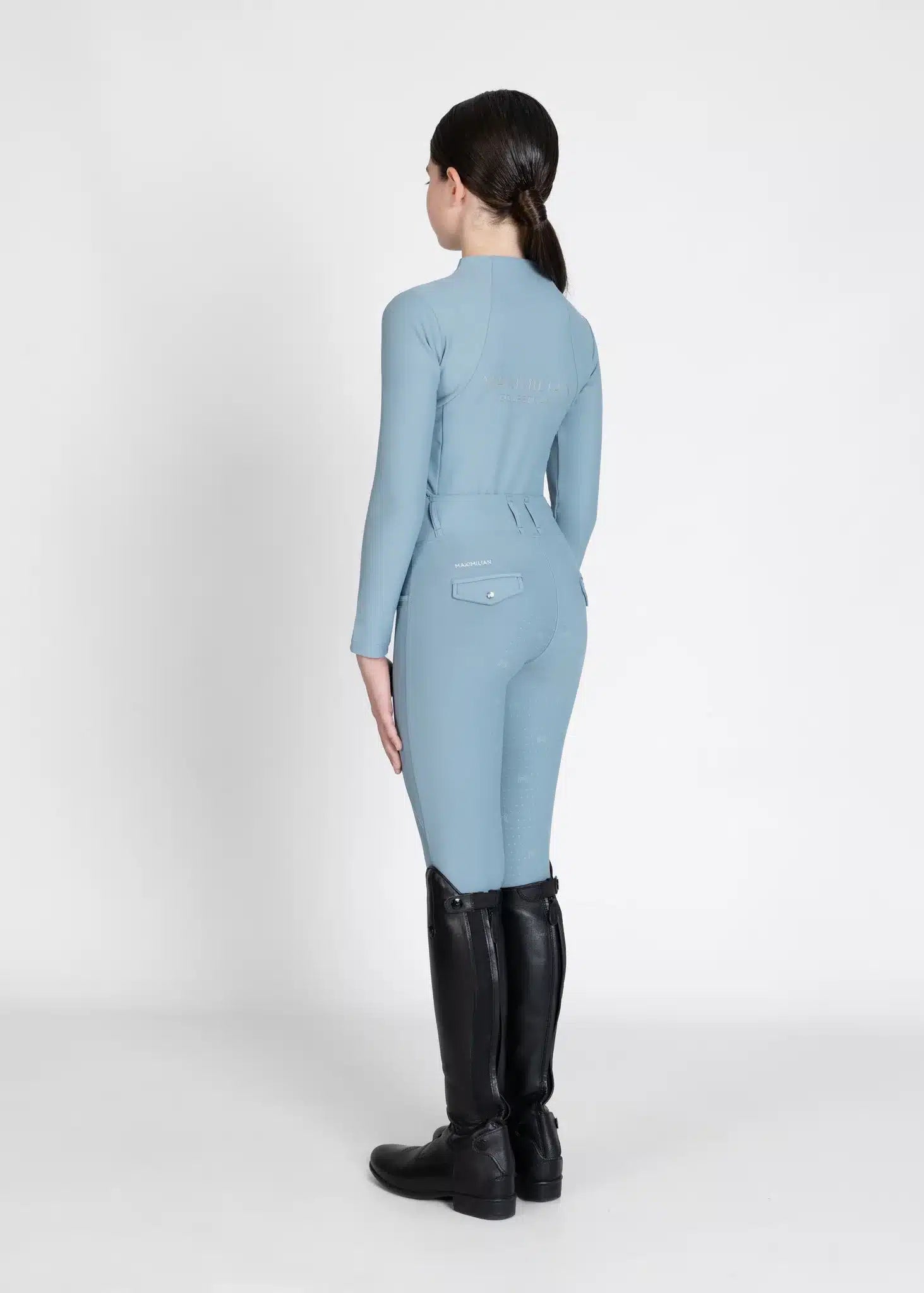 Maximilian Equestrian YR Pro Riding Leggings (Aqua) by Maximilian Equestrian at  Try a Bit