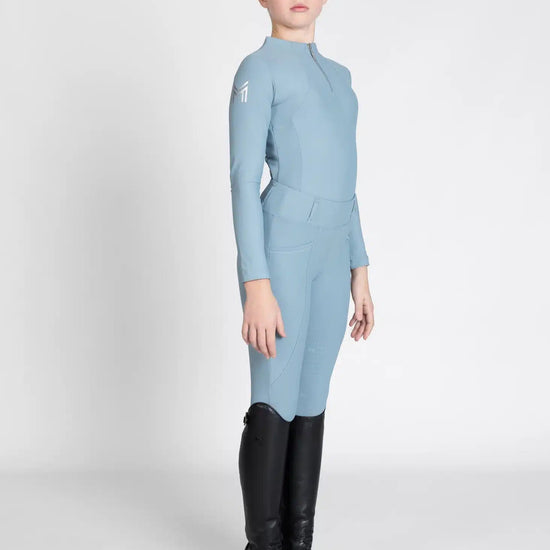 Maximilian Equestrian YR Long Sleeve Base Layer (Aqua) by Maximilian Equestrian at  Try a Bit