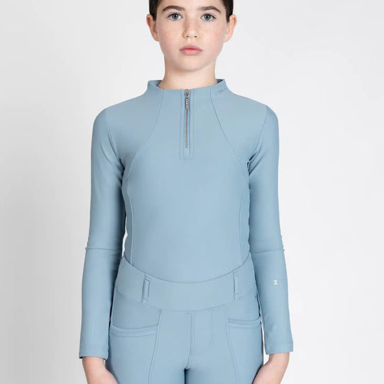 Maximilian Equestrian YR Long Sleeve Base Layer (Aqua) by Maximilian Equestrian at  Try a Bit