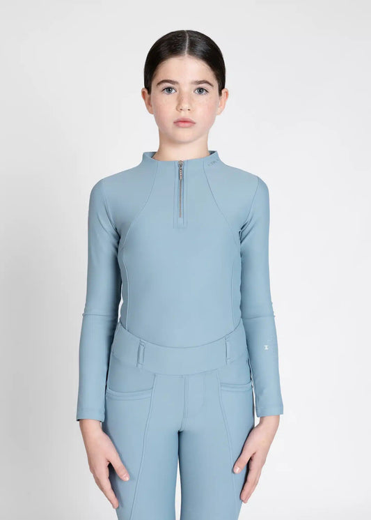 Maximilian Equestrian YR Long Sleeve Base Layer (Aqua) by Maximilian Equestrian at  Try a Bit