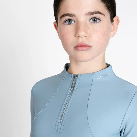 Maximilian Equestrian YR Long Sleeve Base Layer (Aqua) by Maximilian Equestrian at  Try a Bit