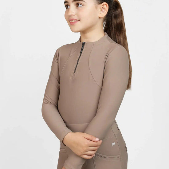 Maximilian Equestrian YR Long Sleeve Base Layer (Nougat) by Maximilian Equestrian at  Try a Bit
