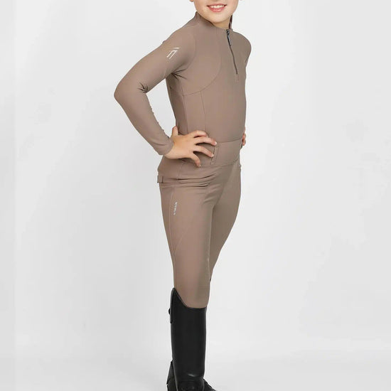 Maximilian Equestrian YR Long Sleeve Base Layer (Nougat) by Maximilian Equestrian at  Try a Bit