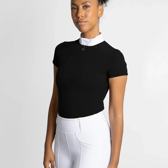 Maximilian Equestrian Air Short Sleeve Show Shirt Black by Maximilian Equestrian at  Try a Bit