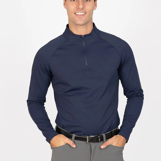 Code Long Sleeve Base Layer (Navy) by Maximilian Equestrian at  Try A Bit