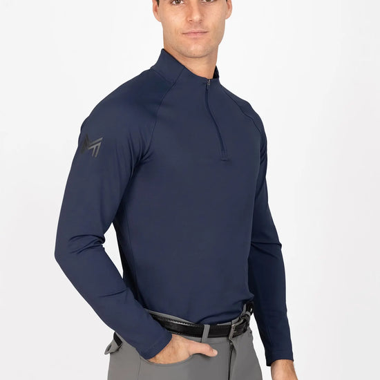 Code Long Sleeve Base Layer (Navy) by Maximilian Equestrian at  Try A Bit