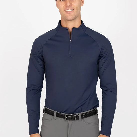 Code Long Sleeve Base Layer (Navy) by Maximilian Equestrian at  Try A Bit