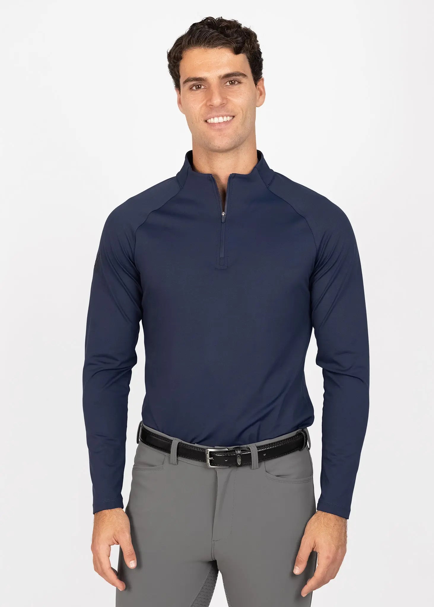 Code Long Sleeve Base Layer (Navy) by Maximilian Equestrian at  Try A Bit