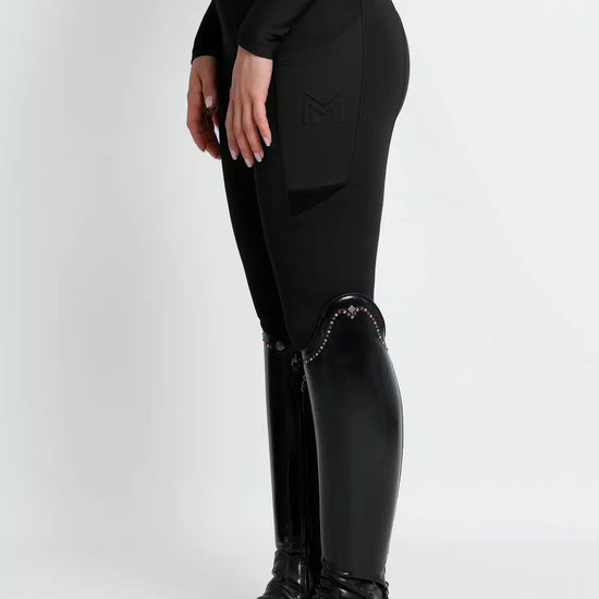 Maximilian Equestrian Tech Riding Leggings Black by Maximilian Equestrian at  Try a Bit
