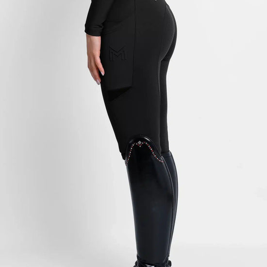 Maximilian Equestrian Tech Riding Leggings Black by Maximilian Equestrian at  Try a Bit