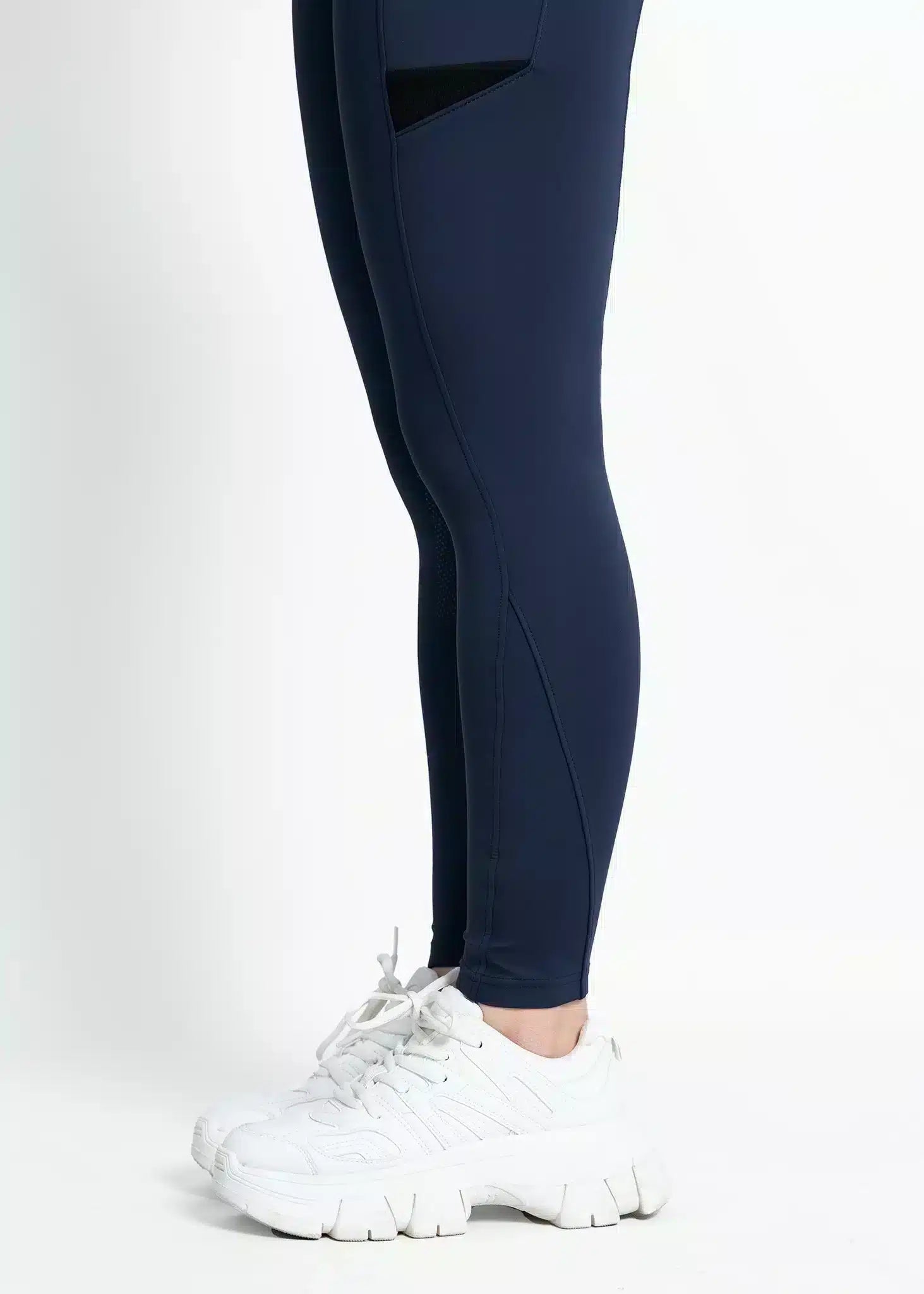 Maximilian Equestrian Tech Riding Leggings Navy by Maximilian Equestrian at  Try a Bit