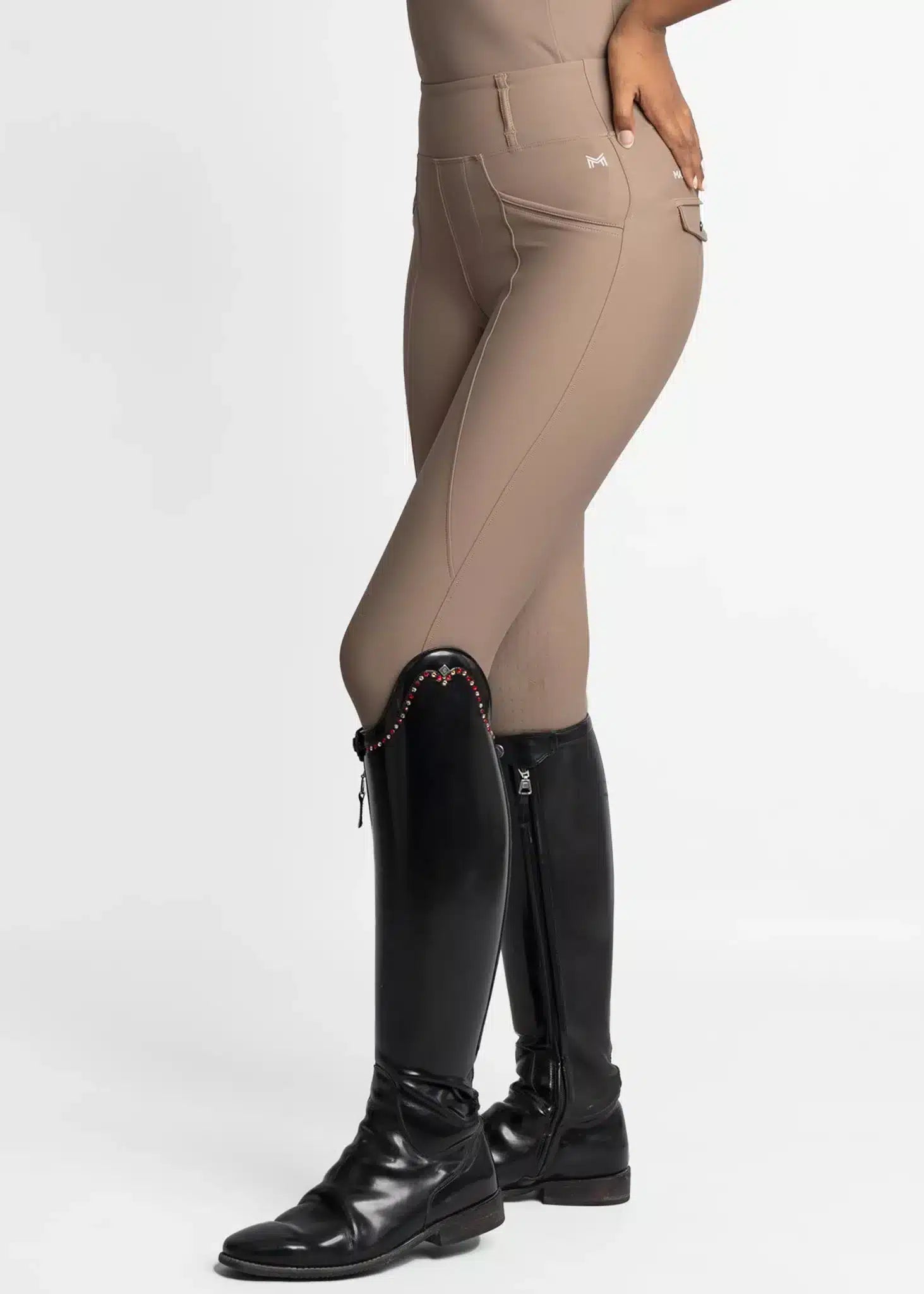 Maximilian Equestrian Pro Riding Leggings Nougat by Maximilian Equestrian at  Try a Bit
