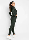Maximilian Equestrian Studio Riding Leggings Hunter Green by Maximilian Equestrian at  Try a Bit